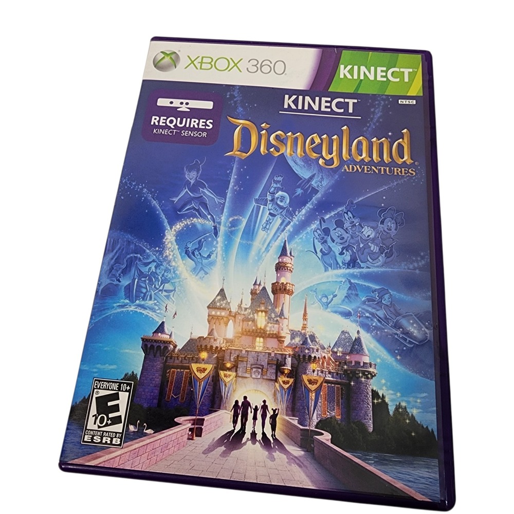 Xbox 360 Kinect Disneyland Adventures Video Game Disc‎ CIB Complete